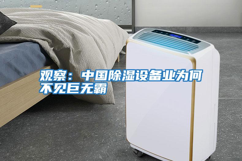 觀察：中國(guó)除濕設(shè)備業(yè)為何不見巨無霸