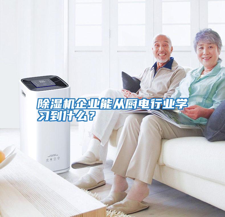 除濕機企業能從廚電行業學習到什么？
