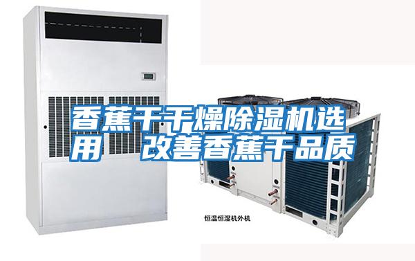 香蕉干干燥除濕機選用 改善香蕉干品質