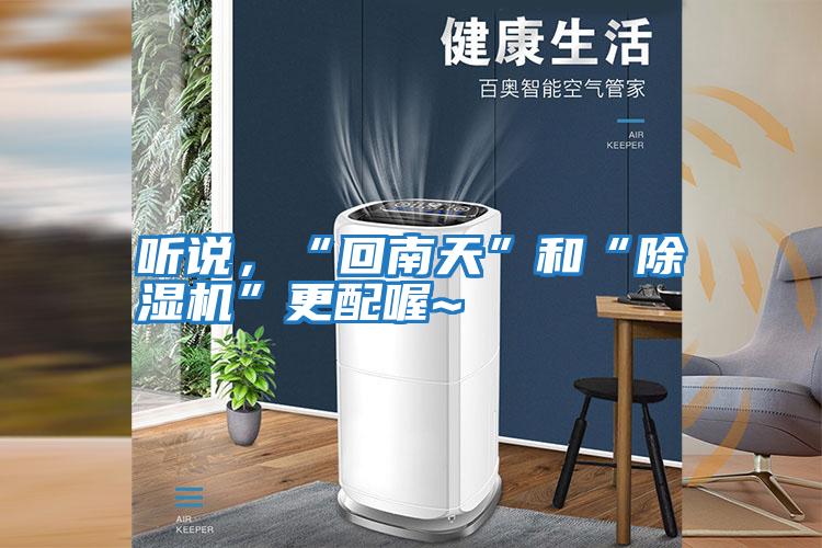聽說(shuō)，“回南天”和“除濕機(jī)”更配喔~