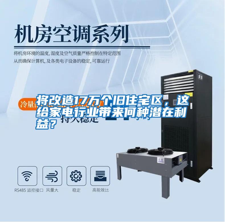將改造17萬個舊住宅區，這給家電行業帶來何種潛在利益？