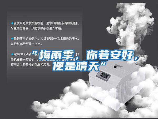 “梅雨季,你若安好,便是晴天”