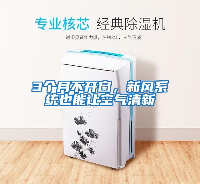 3個(gè)月不開窗，新風(fēng)系統(tǒng)也能讓空氣清新