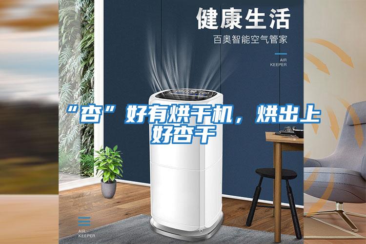 “杏”好有烘干機(jī),烘出上好杏干