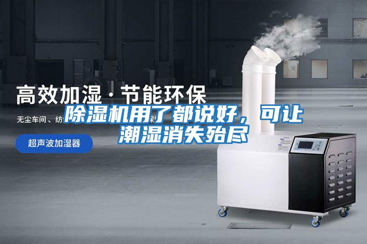 除濕機用了都說好，可讓潮濕消失殆盡