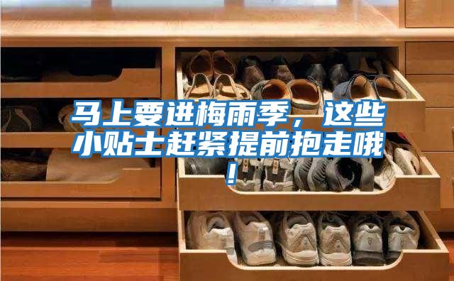 馬上要進梅雨季,這些小貼士趕緊提前抱走哦!