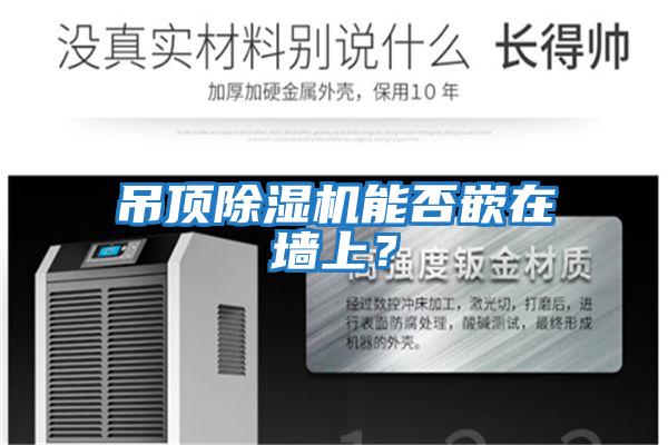 吊頂除濕機能否嵌在墻上？