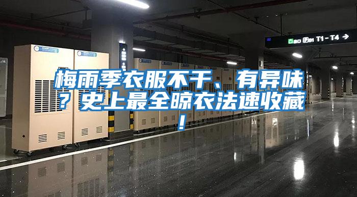 梅雨季衣服不干、有異味？史上最全晾衣法速收藏！