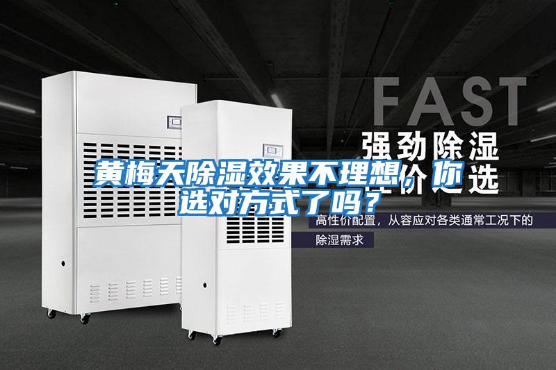 黃梅天除濕效果不理想，你選對方式了嗎？