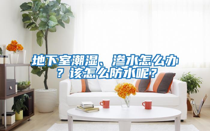 地下室潮濕、滲水怎么辦？該怎么防水呢？