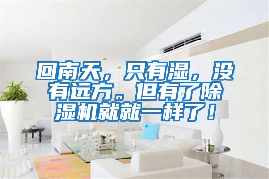 回南天，只有濕，沒有遠方。但有了除濕機就就一樣了！