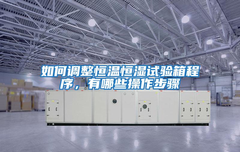 如何調整恒溫恒濕試驗箱程序，有哪些操作步驟