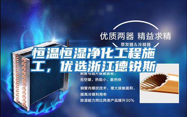 恒溫恒濕凈化工程施工，優選浙江德銳斯