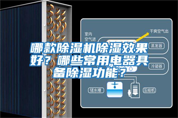 哪款除濕機除濕效果好?哪些常用電器具備除濕功能?