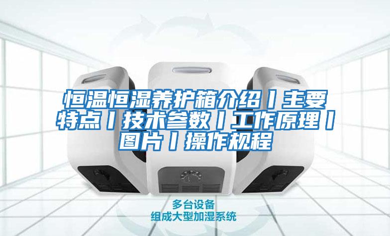 恒溫恒濕養(yǎng)護箱介紹丨主要特點丨技術(shù)參數(shù)丨工作原理丨圖片丨操作規(guī)程