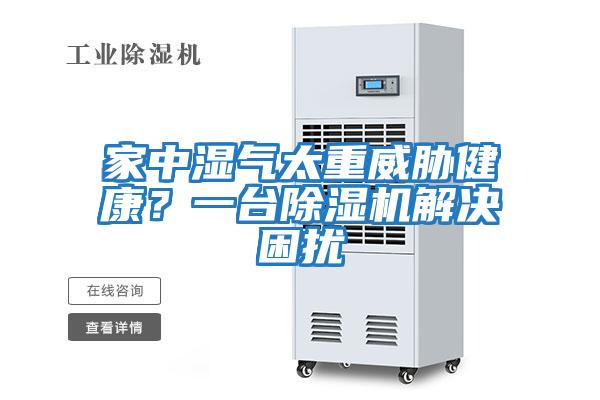 家中濕氣太重威脅健康？一臺除濕機解決困擾