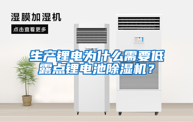 生產鋰電為什么需要低露點鋰電池除濕機？