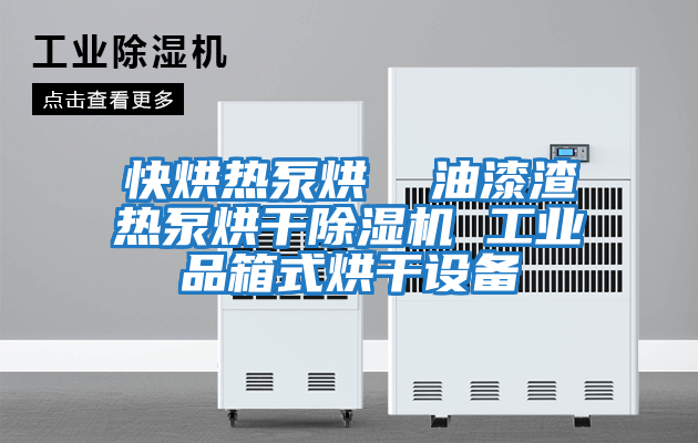 快烘熱泵烘 油漆渣熱泵烘干除濕機 工業(yè)品箱式烘干設備