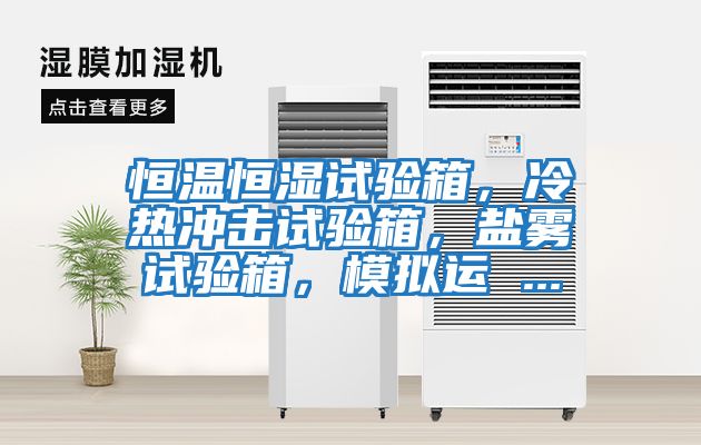 恒溫恒濕試驗箱，冷熱沖擊試驗箱，鹽霧試驗箱，模擬運 ...