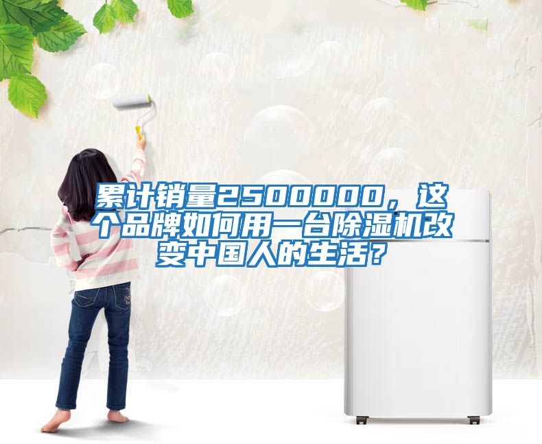 累計銷量2500000，這個品牌如何用一臺除濕機改變中國人的生活？