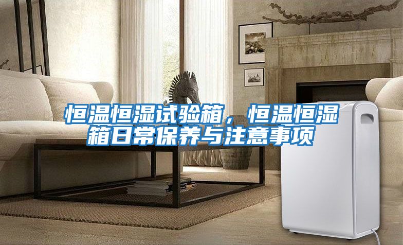 恒溫恒濕試驗箱，恒溫恒濕箱日常保養與注意事項