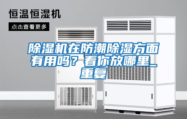 除濕機在防潮除濕方面有用嗎？看你放哪里_重復