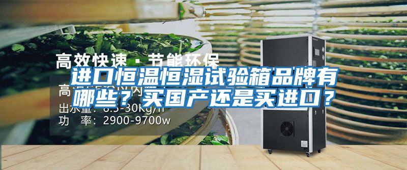 進口恒溫恒濕試驗箱品牌有哪些？買國產還是買進口？